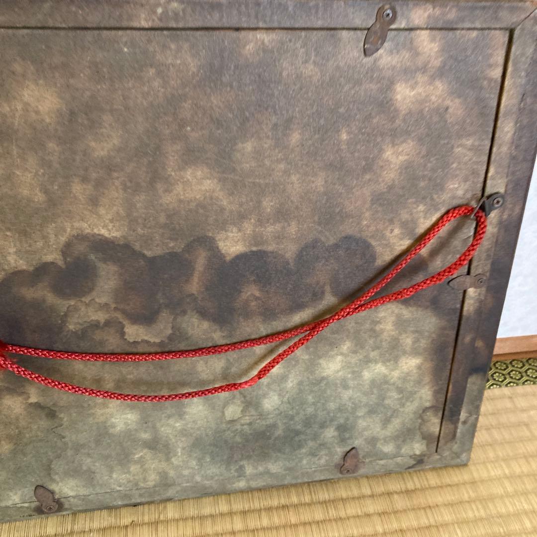 フルーツ 果物 油彩画 油絵 ガラス入額 アンティーク 骨董 油絵 ガラス