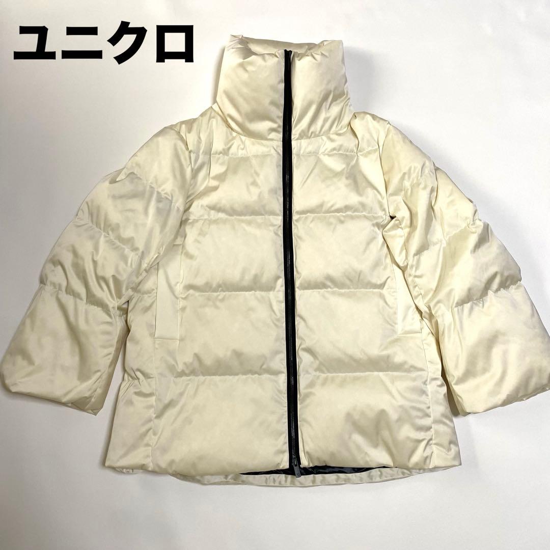 美品　UNIQLO+Jダウン ジルサンダーコラボ M ホワイト