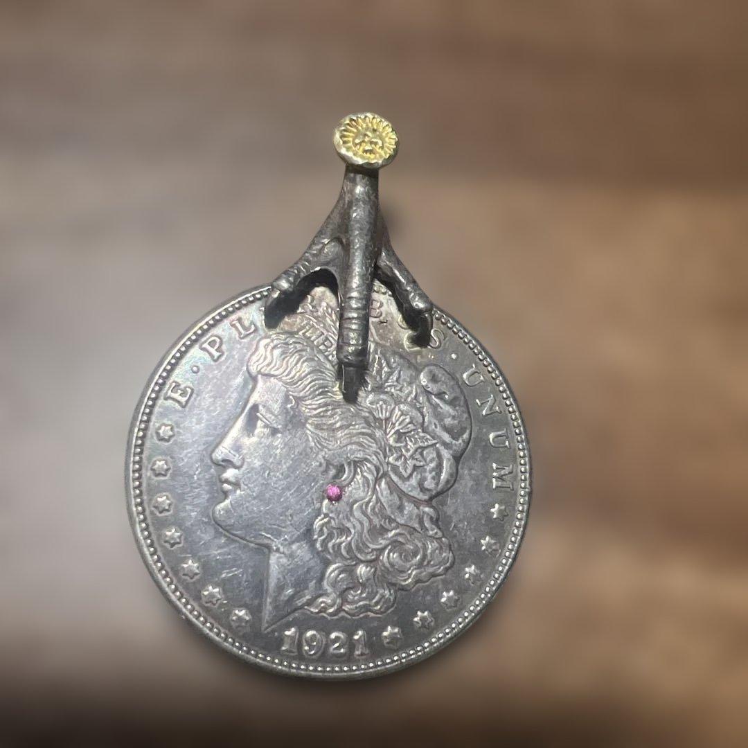 wingrock ウィングロック　P-1CWC A オーダー品　k18ポイント WINGROCK ウィングロック K18 先金 フェザー ペンダントトップ