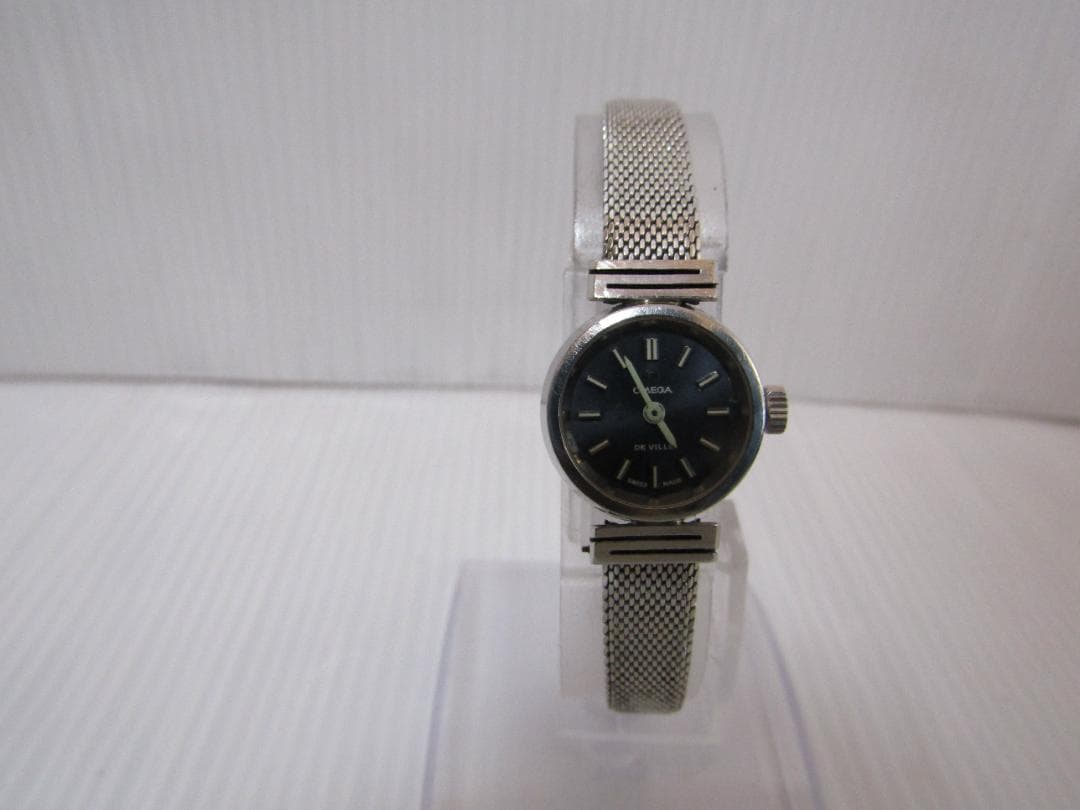 A1318 アンティークオメガOMEGAデヴィルメッシュベルトレディースウォッチ