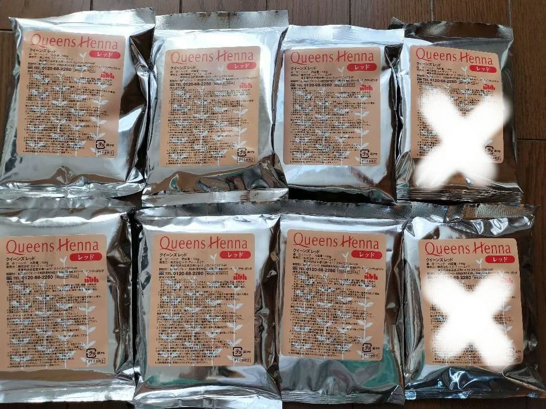 Queens Henna レッド 6パック