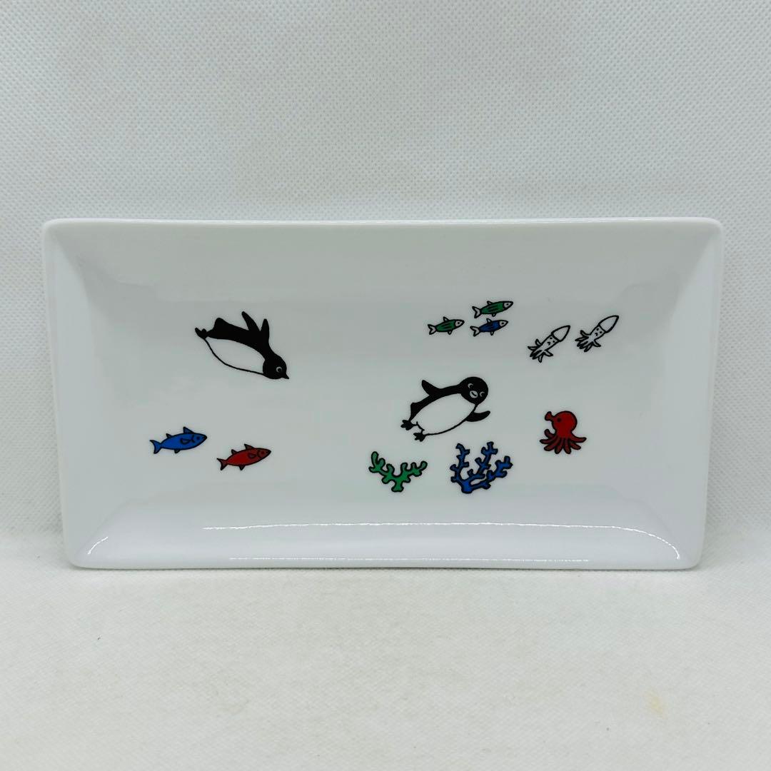 未使用 さかざきちはる展 限定 ペンギン ミニ角小皿 長皿 セット 坂崎