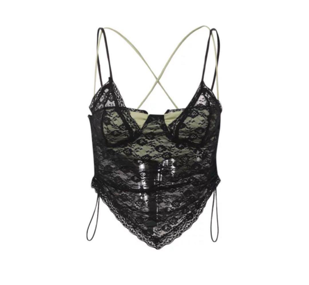 nodress レースキャミソール