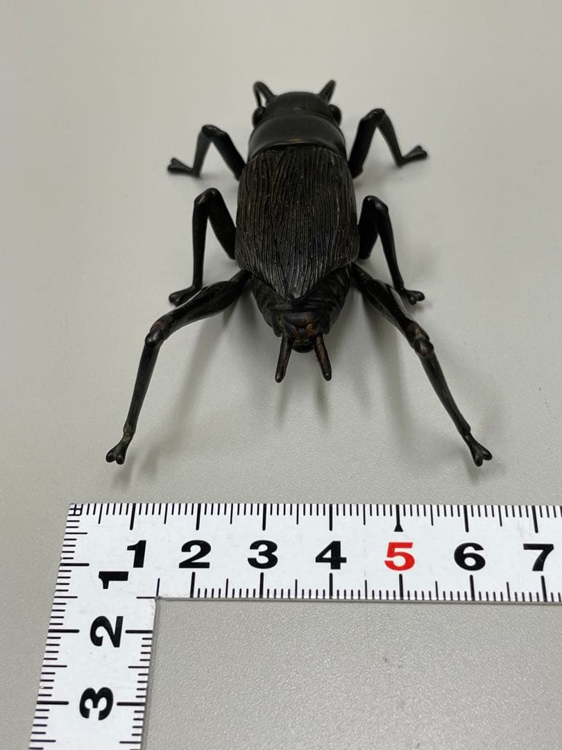 龍文堂 安の介 銅製自在蟋蟀 7cm 古物 - メルカリ