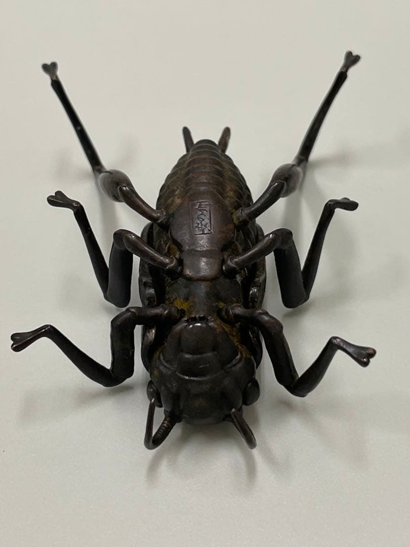 龍文堂 安の介 銅製自在蟋蟀 7cm 古物 - メルカリ