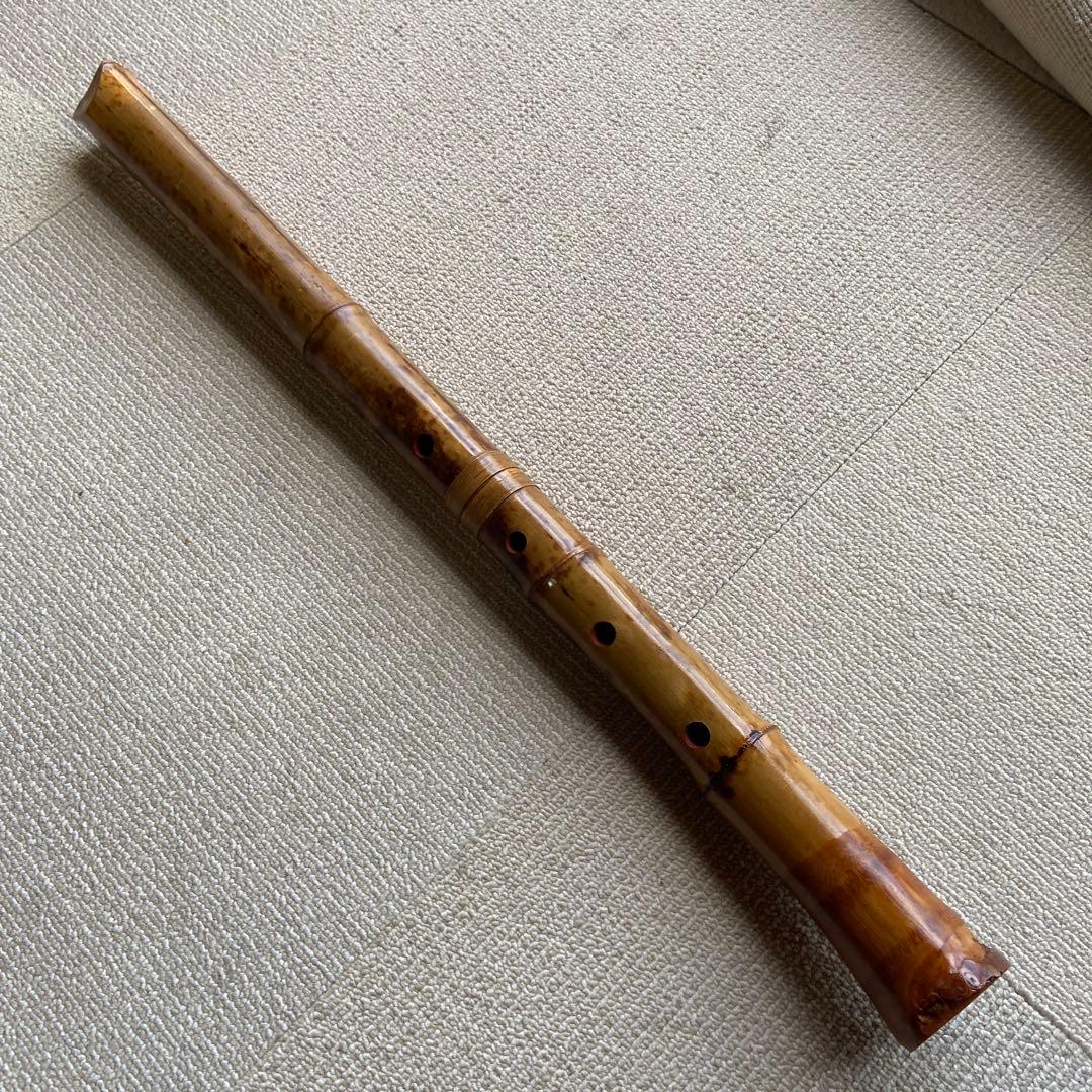 235尺八本体 ニ尺管　倫童銘ニ印
