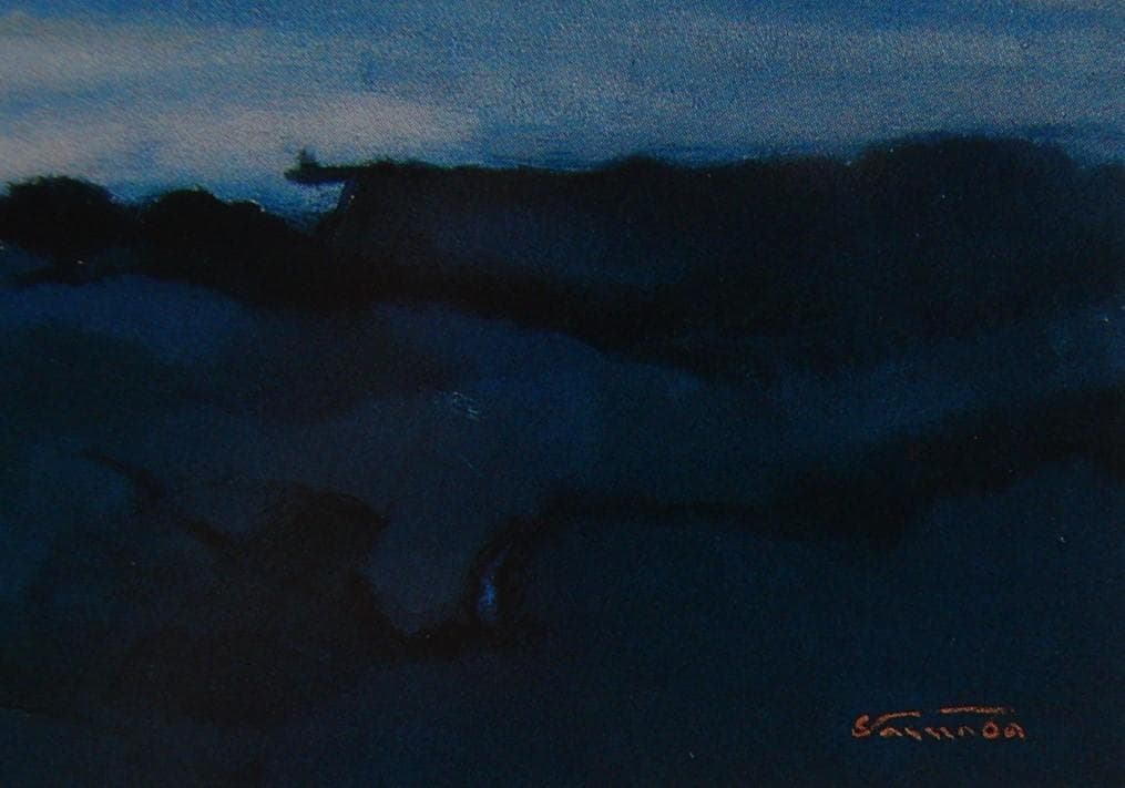 山羽 斌士、「島影朝彩（瀬戸内）」、希少画集・額装画 - メルカリ