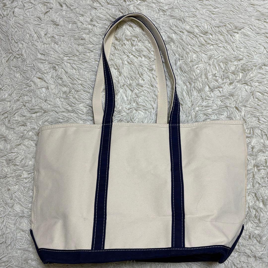 L.L.Bean Boat and Tote USA製 ネイビー ラージ 肩掛け