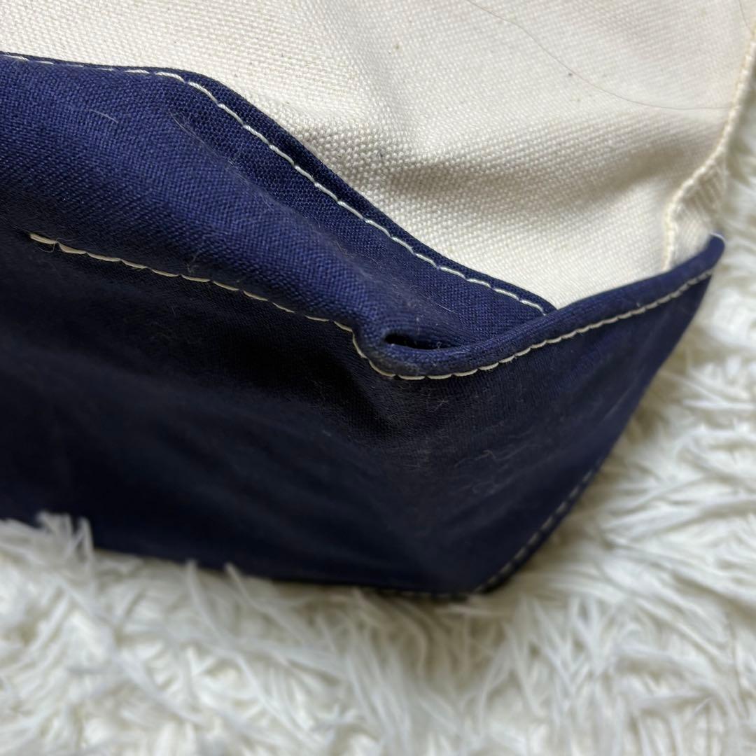 L.L.Bean Boat and Tote USA製 ネイビー ラージ 肩掛け