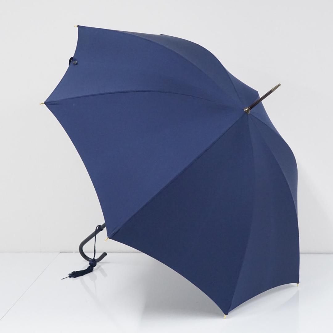 傘 フォックスアンブレラズ USED美品 ネイビー 英国製 レザー手元 FOX UMBRELLAS（フォックス アンブレラ） 【並行輸入品】フォックス
