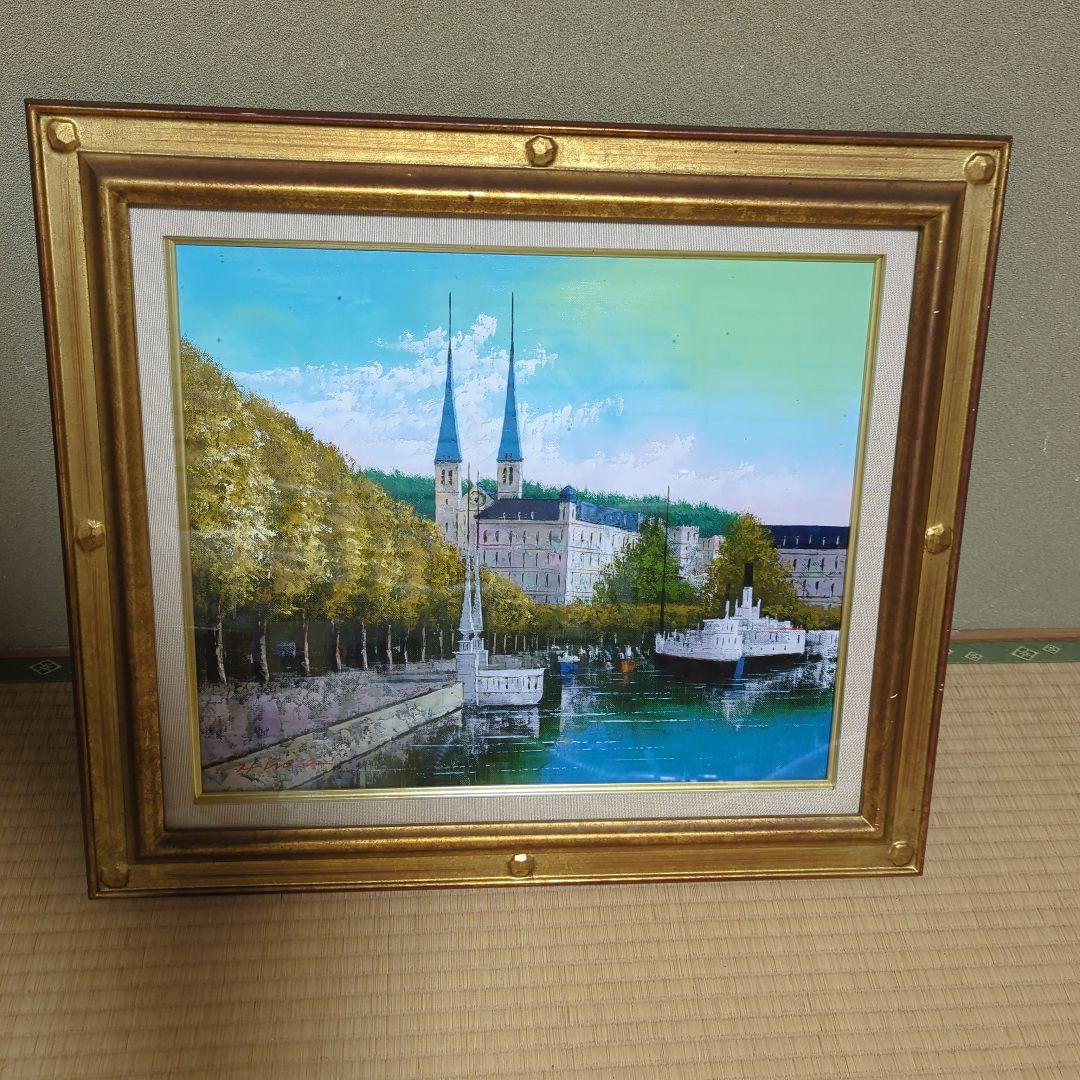 広瀬和之 ルツェルン F8 油絵