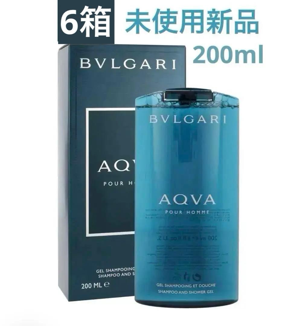 【新品】6箱セット ブルガリ アクア プールオム ボディソープ シャンプー