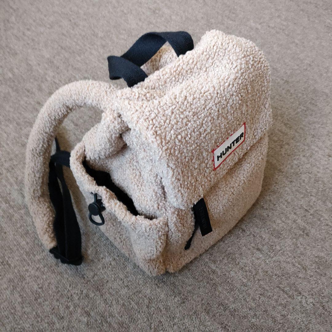 HUNTER ボア ミニ リュック バックパック ベージュ