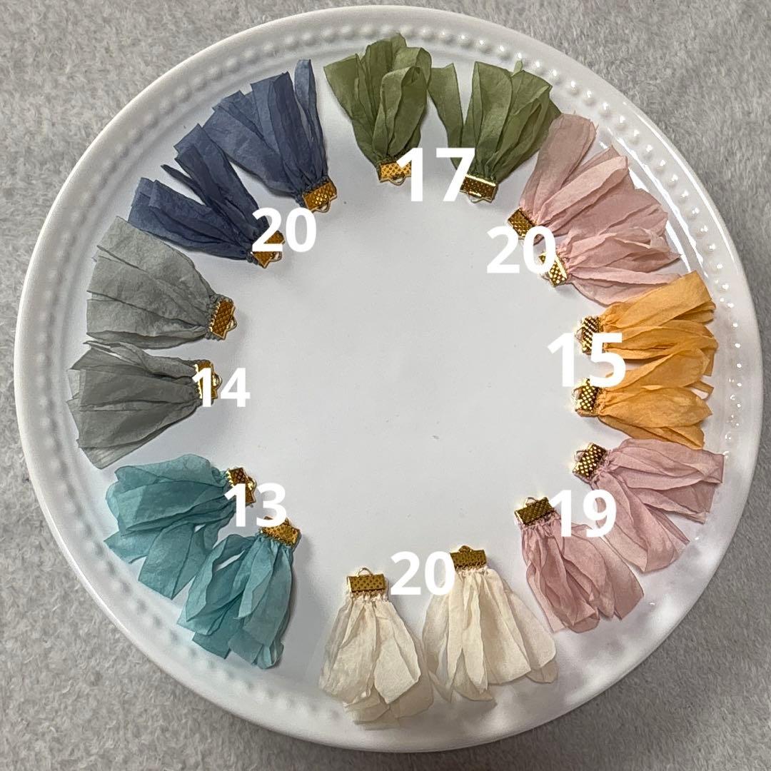 あんみつ様♡ハンドメイドシフォンタッセル 138pair In stock