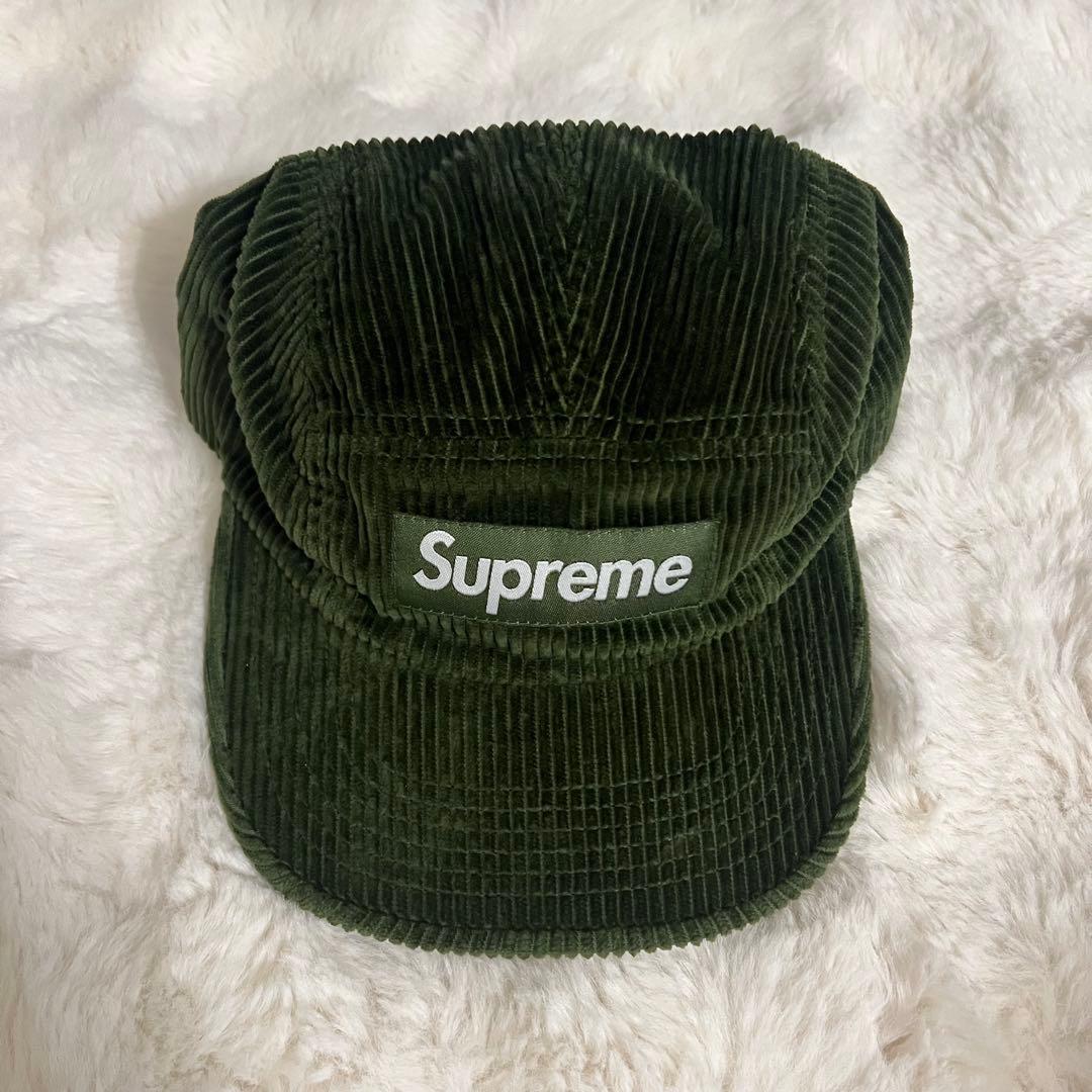 25AW Supreme Corduroy Camp Cap グリーン