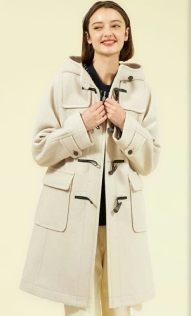 マッキントッシュフィロソフィ☆ライトグレージュ ダッフルコート 36 美品