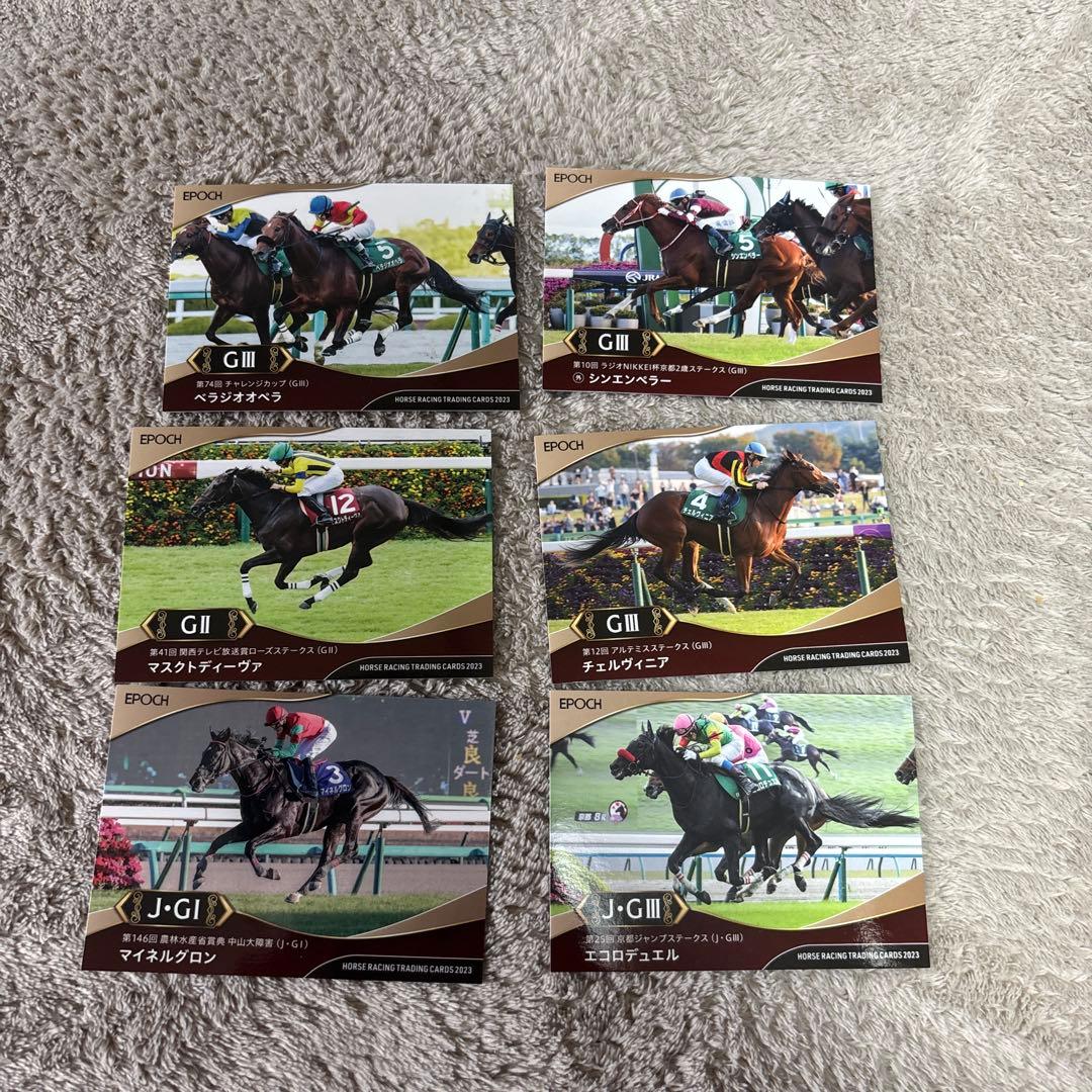 エポック社 ホースレーシングトレーディングカード 競馬トレーディング