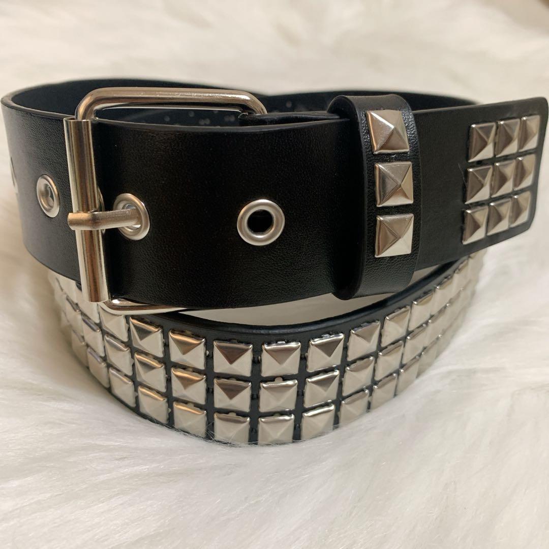 スタッズベルト ブラック 男女兼用 Y2K パンク メタル ロック V系