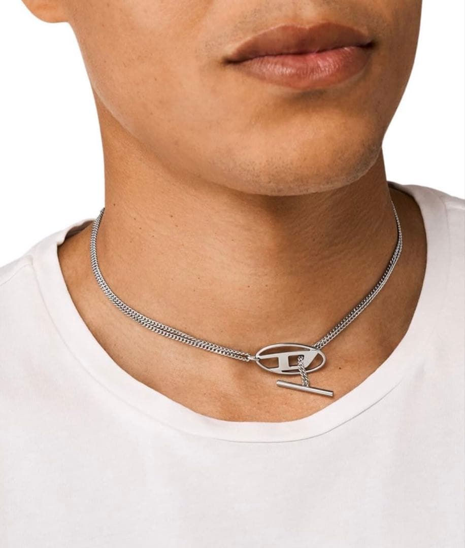 シルバー ネックレス　ディーゼル　ユニセックス