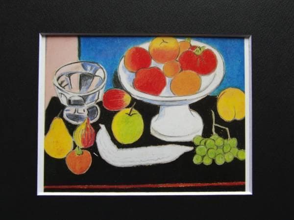 大河内 信敬、静物、希少画集画、新品高級額、額装付、状態良好、油彩 風景