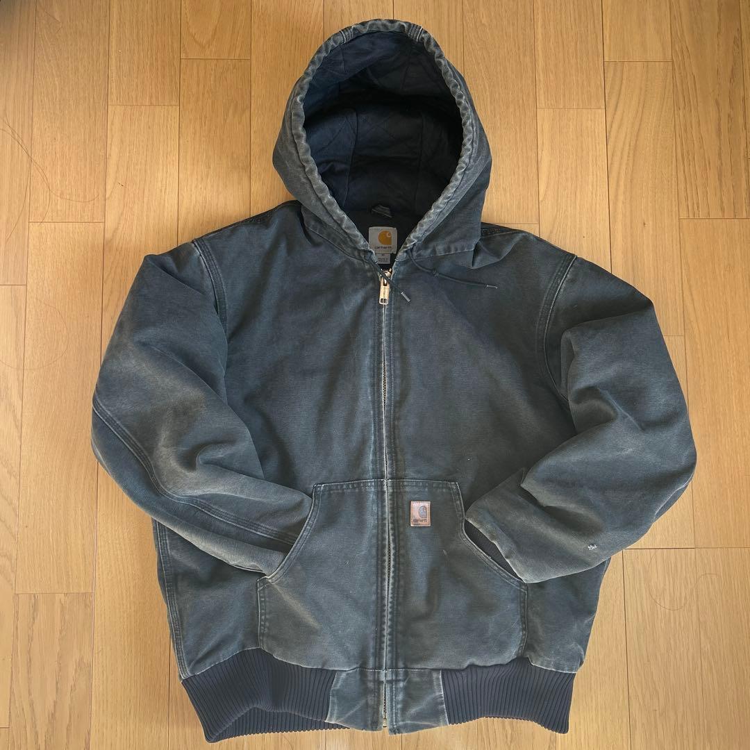 【良フェード】Carhartt アクティブジャケット BLK