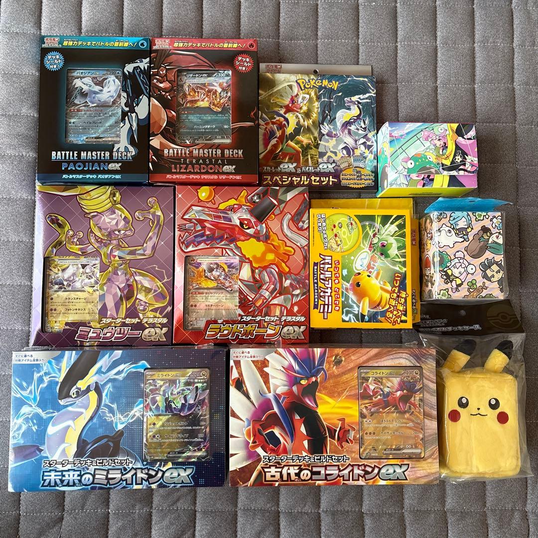 ポケモンカード スターター ビルドセット デッキケース など まとめ売り スターターデッキ＆ビルドセット「古代のコライドンex」「未来の