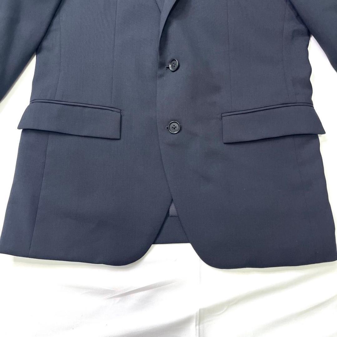 ほぼ新品 LESMUES レミュー アオキ スーツ セットアップ ネイビー