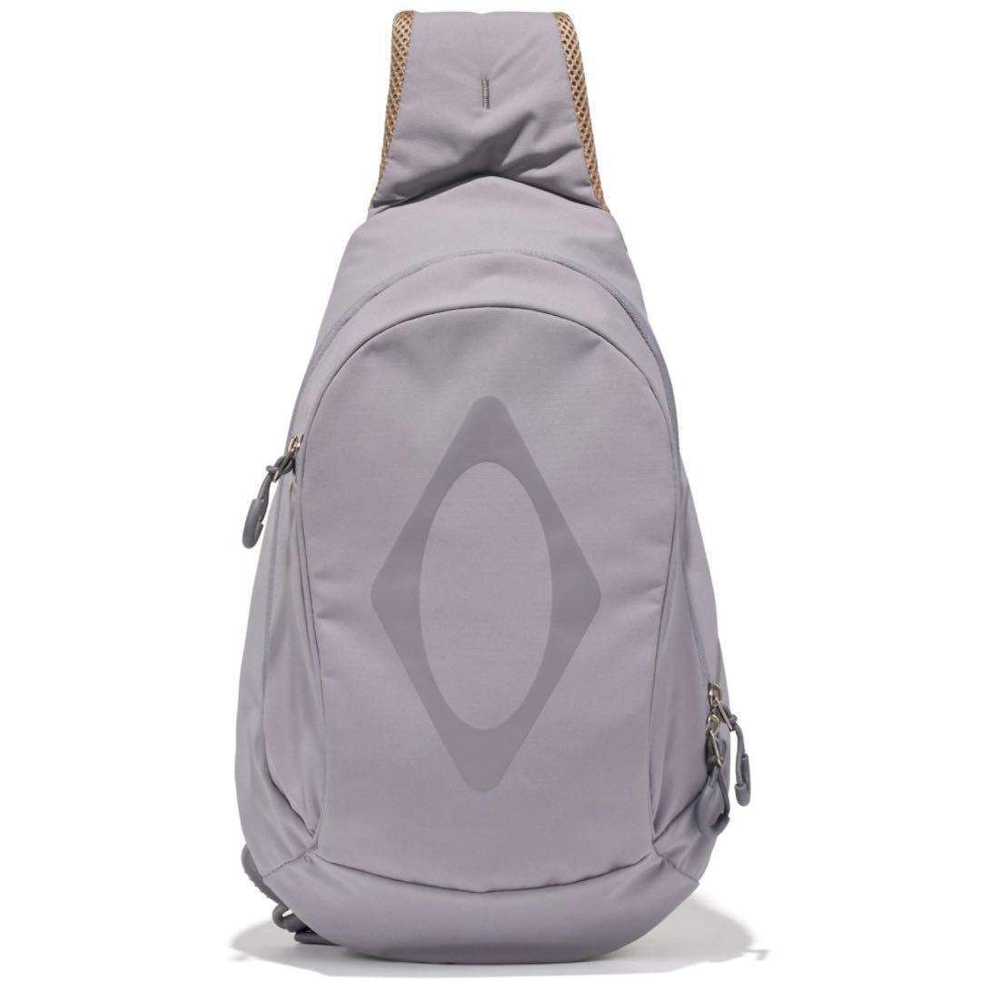 バッグ mschf RHOMBUS POCKET SLING BAG_BLUE GREY