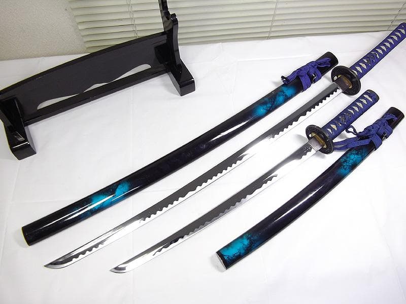 模造刀　陣太刀　大小刀　マーブル鞘