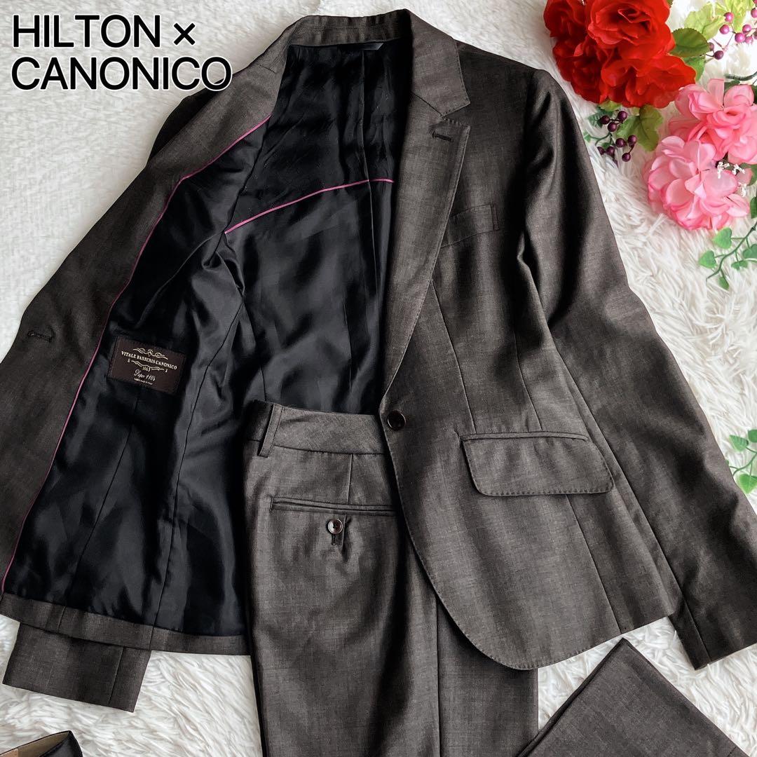 HILTON×CANONICO ヒルトン×カノニコ★パンツスーツ セットアップ