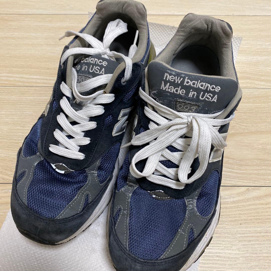 ニューバランス 993 ネイビー MR993NV 27.5cm - メルカリ
