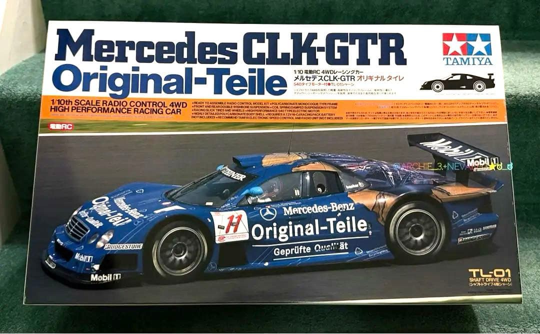 未組立て★タミヤ★メルセデスCLK-GTR オリギナルタイレ TL-01シャーシ