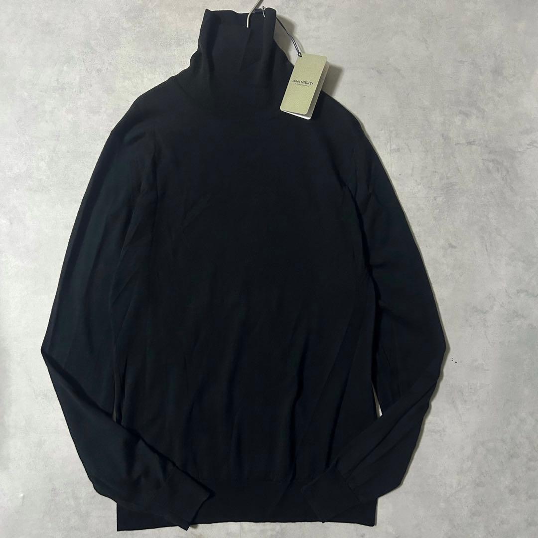 未使用タグ付き✨ジョンスメドレー タートルネックニット メリノウール 現行タグ