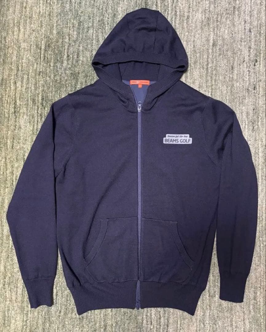 BEAMS GOLF フルジップパーカー ネイビー　Ｍ