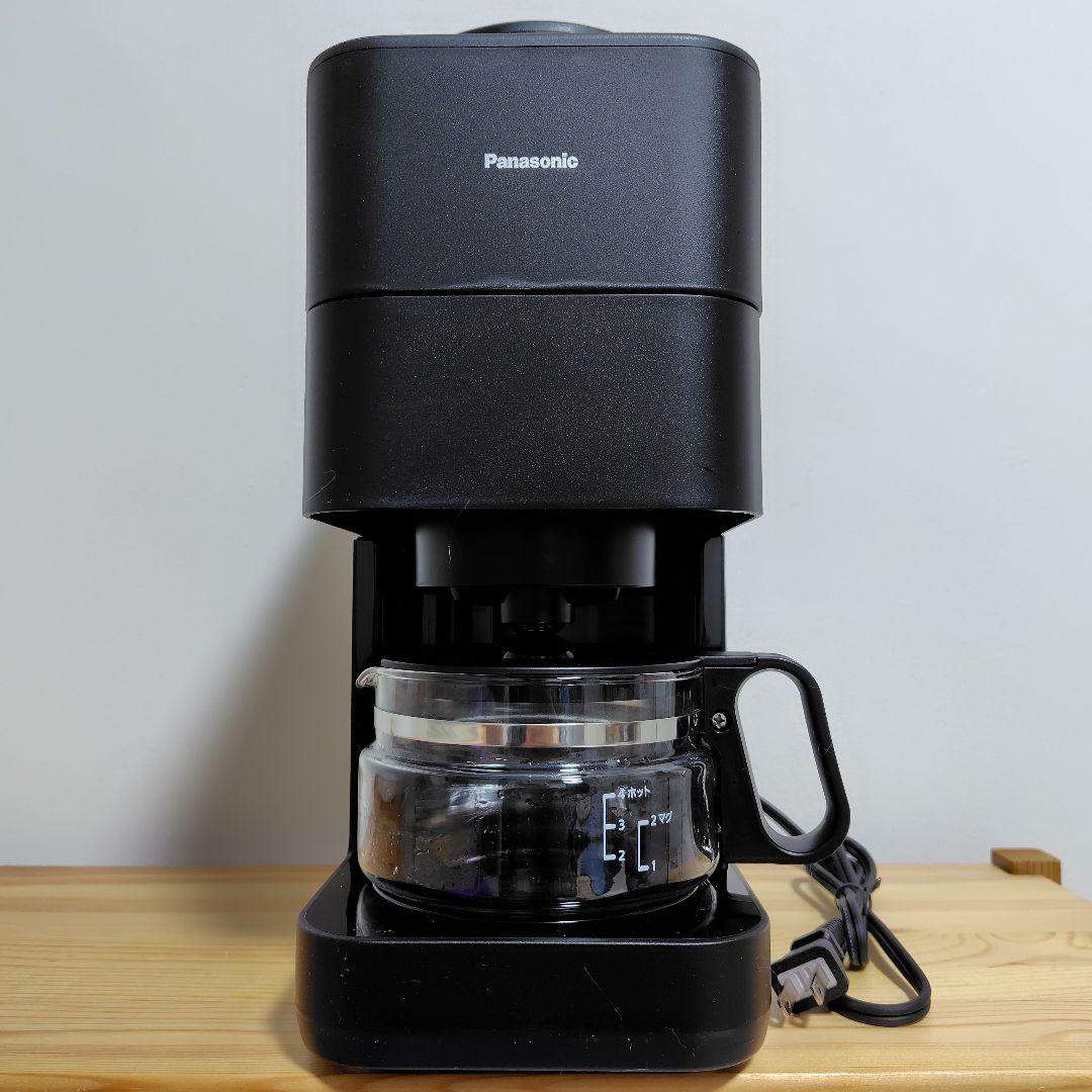 パナソニック コーヒーメーカー 全自動 ミル付き 沸騰浄水機能 NC-A58-K