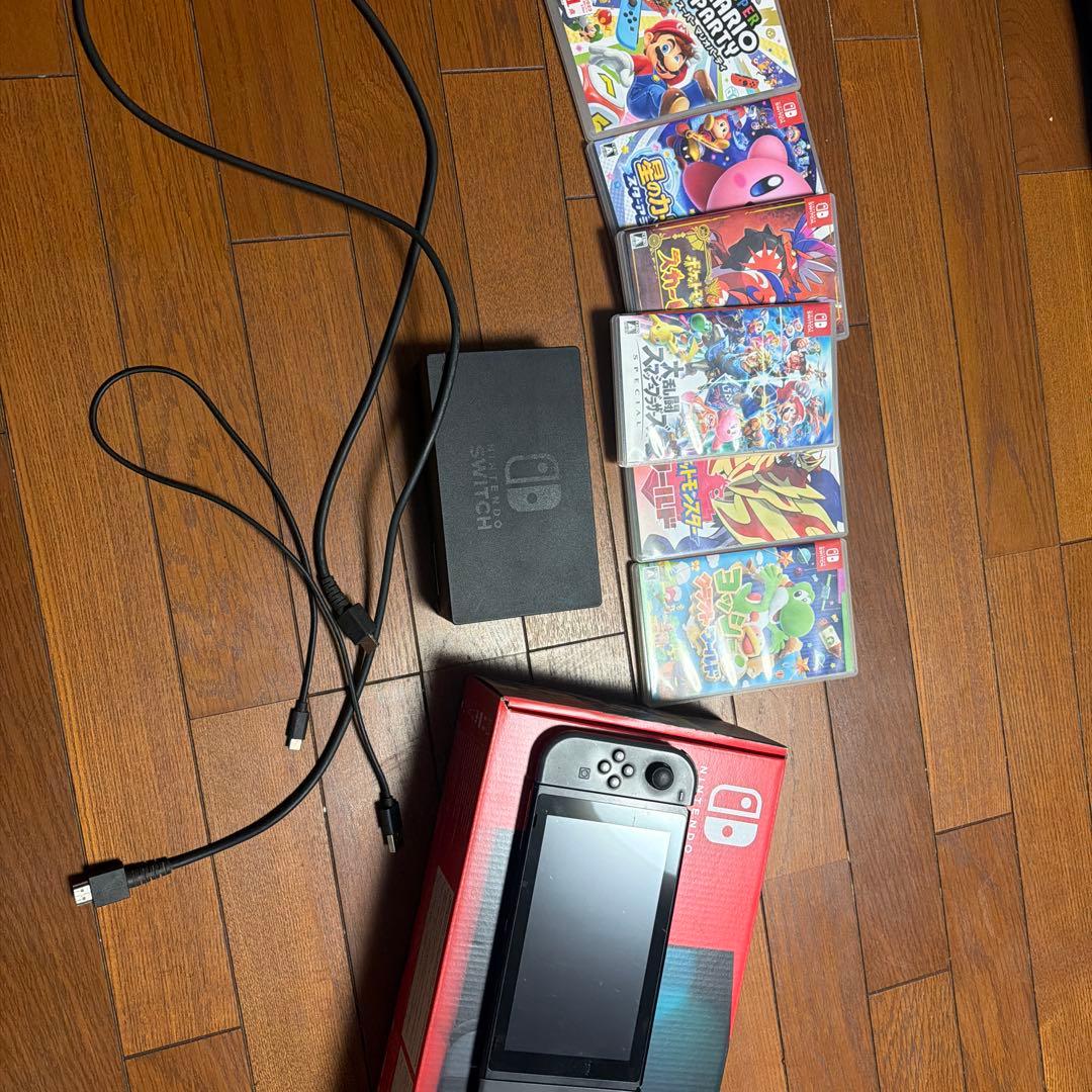 Nintendo Switch 本体 /黒 ゲームソフト付き