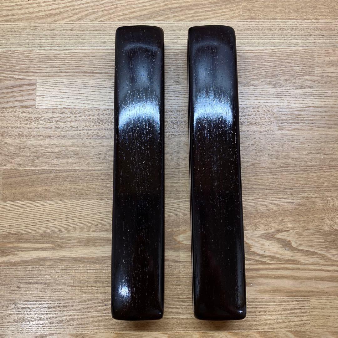 拍子木　極上紫檀　８寸(24cm)