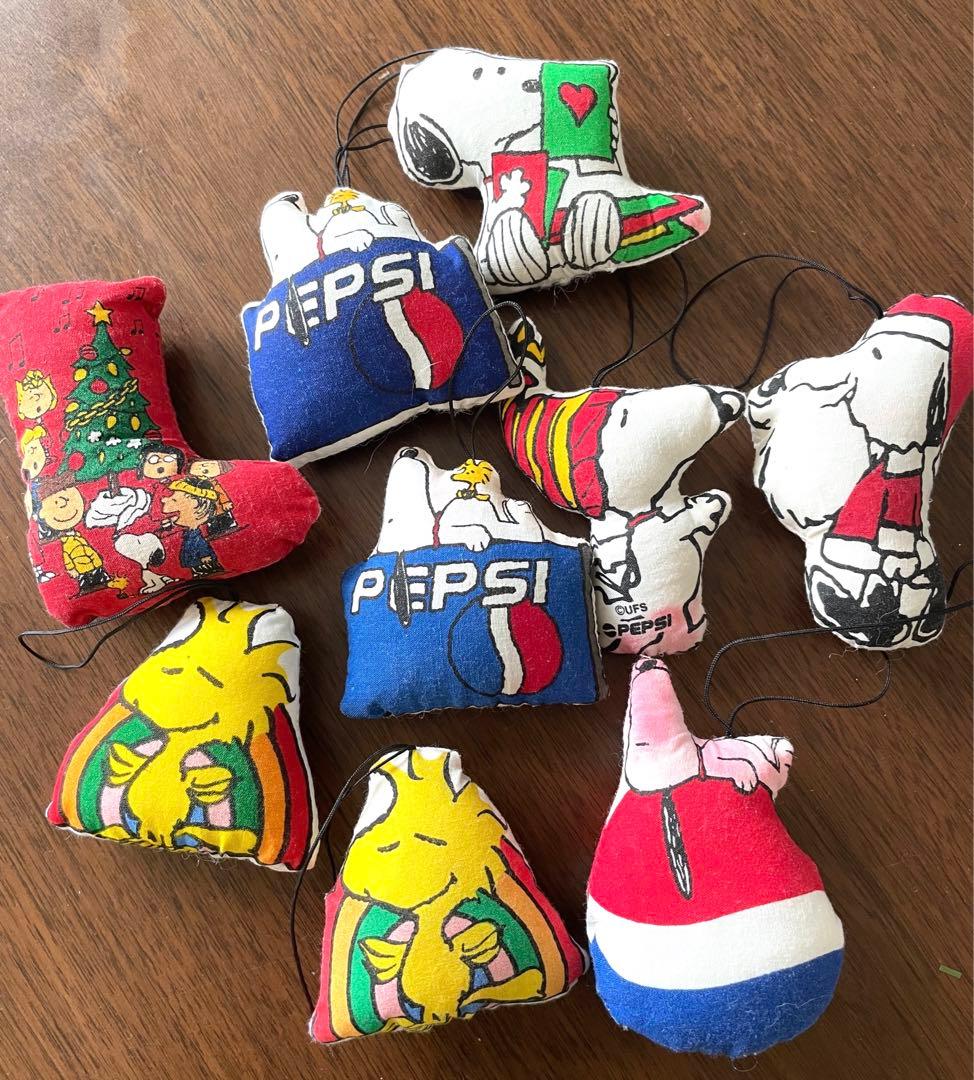 スヌーピー ペプシ クリスマスオーナメント7種 9個 - メルカリ