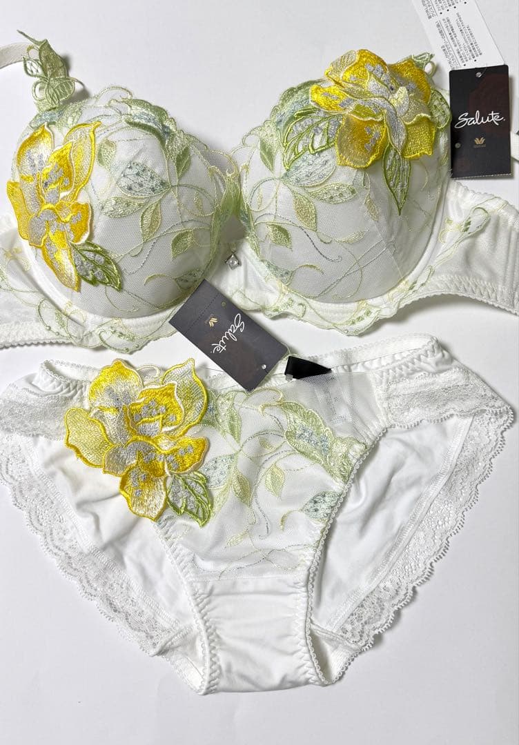 サルート 地中海ブラF70 BTJ470&ノーマルショーツM PTJ770 WH ワコール サルート 70G ショーツ PTJ470 M ソング（Tバック