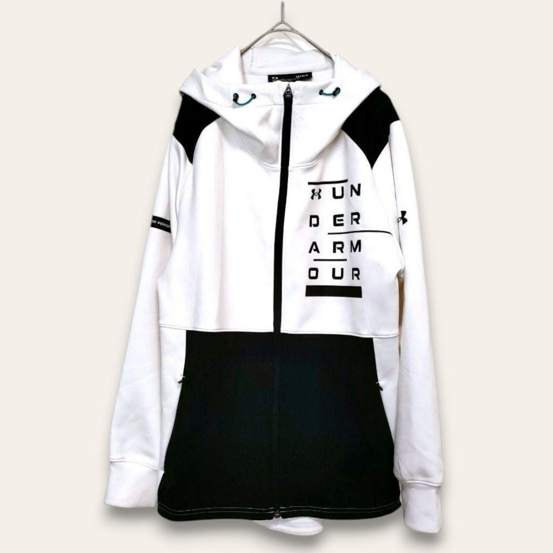 アンダーアーマー】ジャージ上 ホワイト L 新庄剛志監督着用モデル 訳