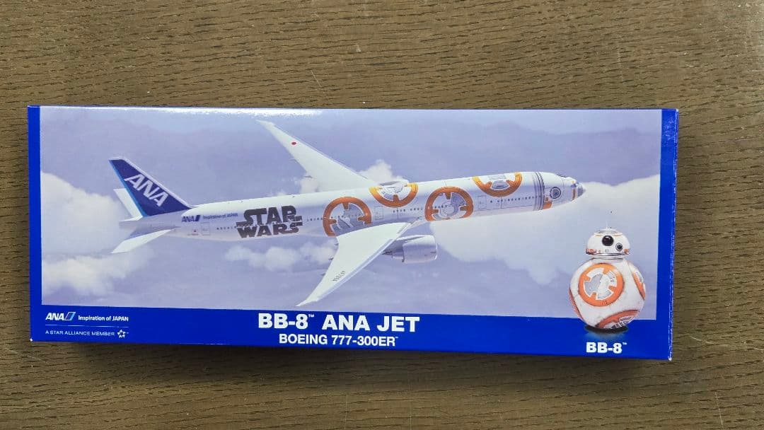 ANA BB-8 1/200 スターウォーズ BOEING 777 ANA、映画「スター・ウォーズ」のBB-8をデザインした特別塗装機を3月28