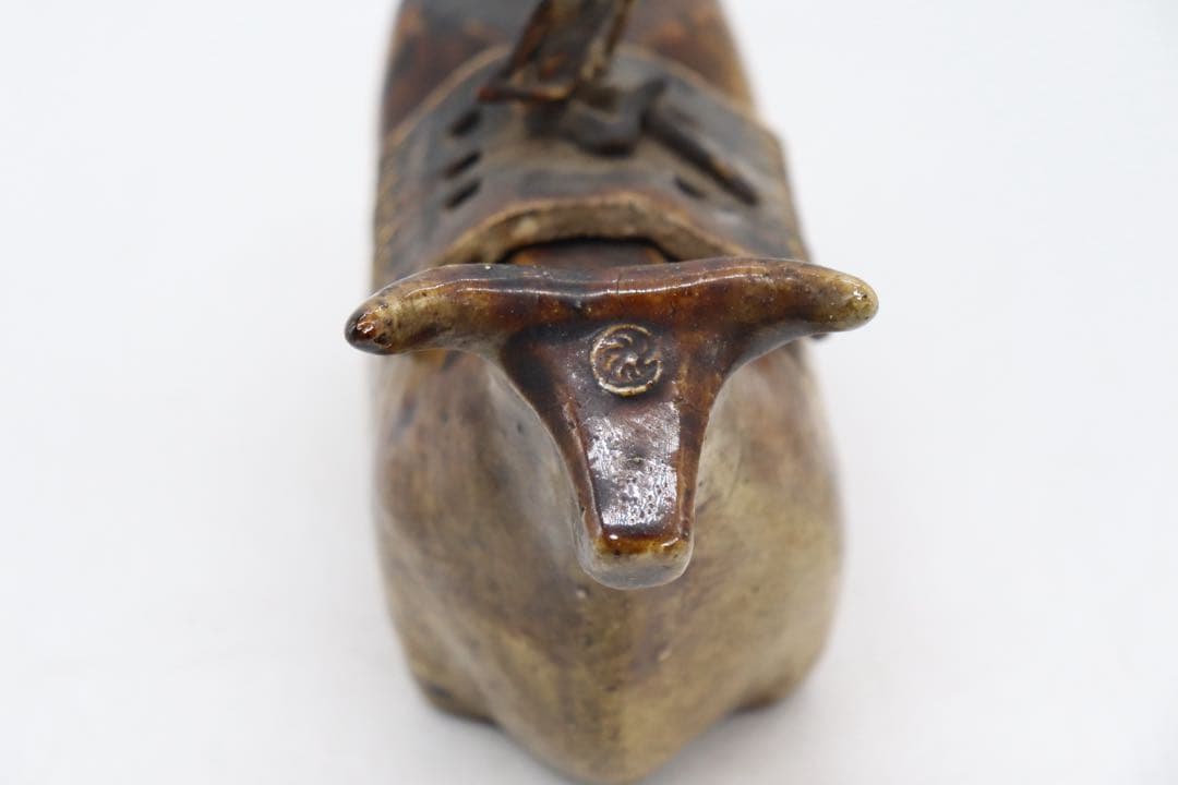 中国 磁州窯 黄釉 牛童子型香炉 送料込み250621 - メルカリ