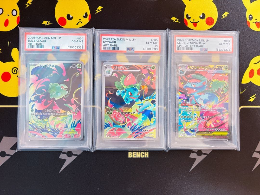 【PSA10】 連番 フシギダネ フシギソウ メガフシギバナex メガブレイブ①