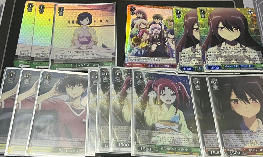 ヴァイスシュヴァルツ 神様になった日 デッキ パーツ付 SR多め