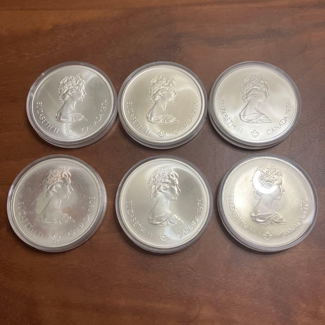 モントリオールオリンピック記念銀貨　10ドル　6枚