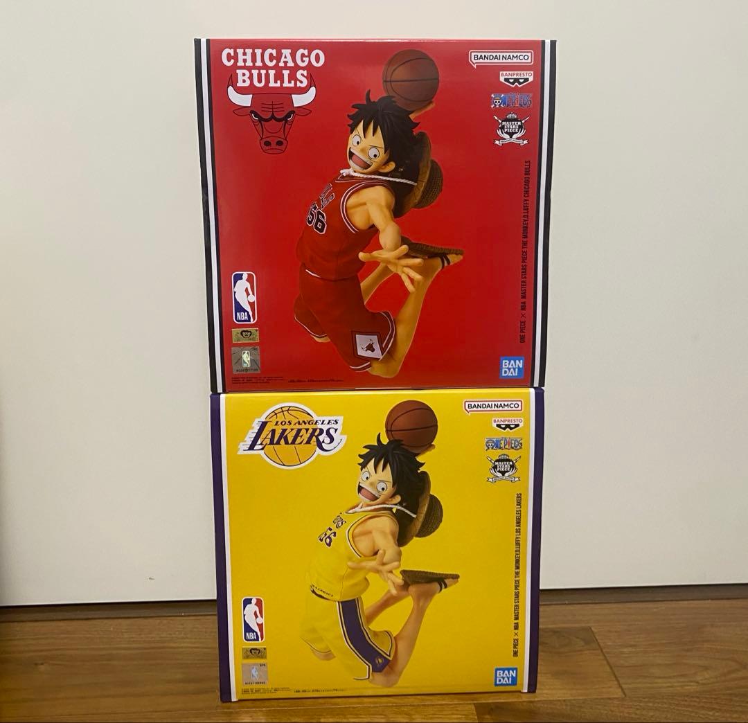 ワンピース × NBA ルフィ フィギュア 2種セット　ベースショップ