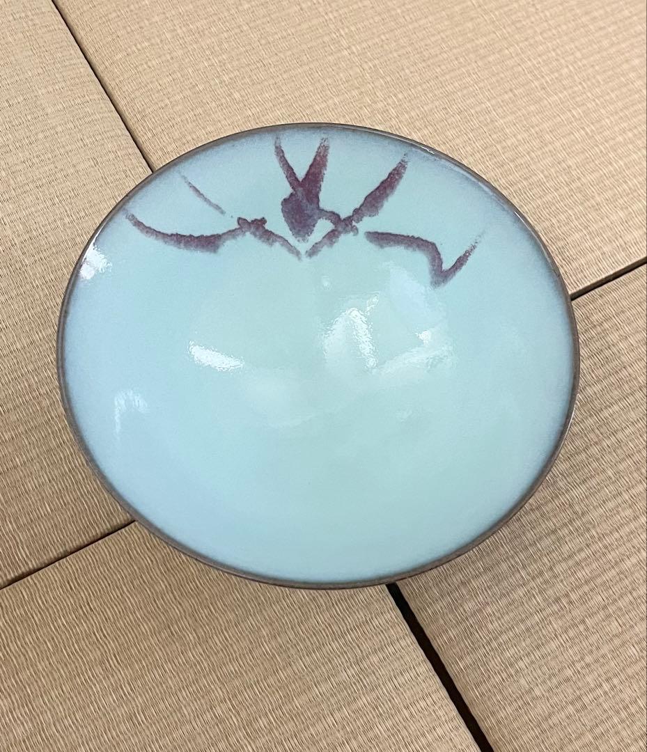 【未使用】小石原焼　人間国宝　福島善三　中野月白瓷　釣窯　鉢