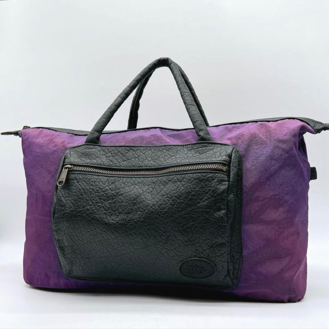 良品 IBIZA イビザ ボストンバッグ ナイロン レザー切り替え f350 IBIZA（イビサ）メッシュ横ハンドバッグ