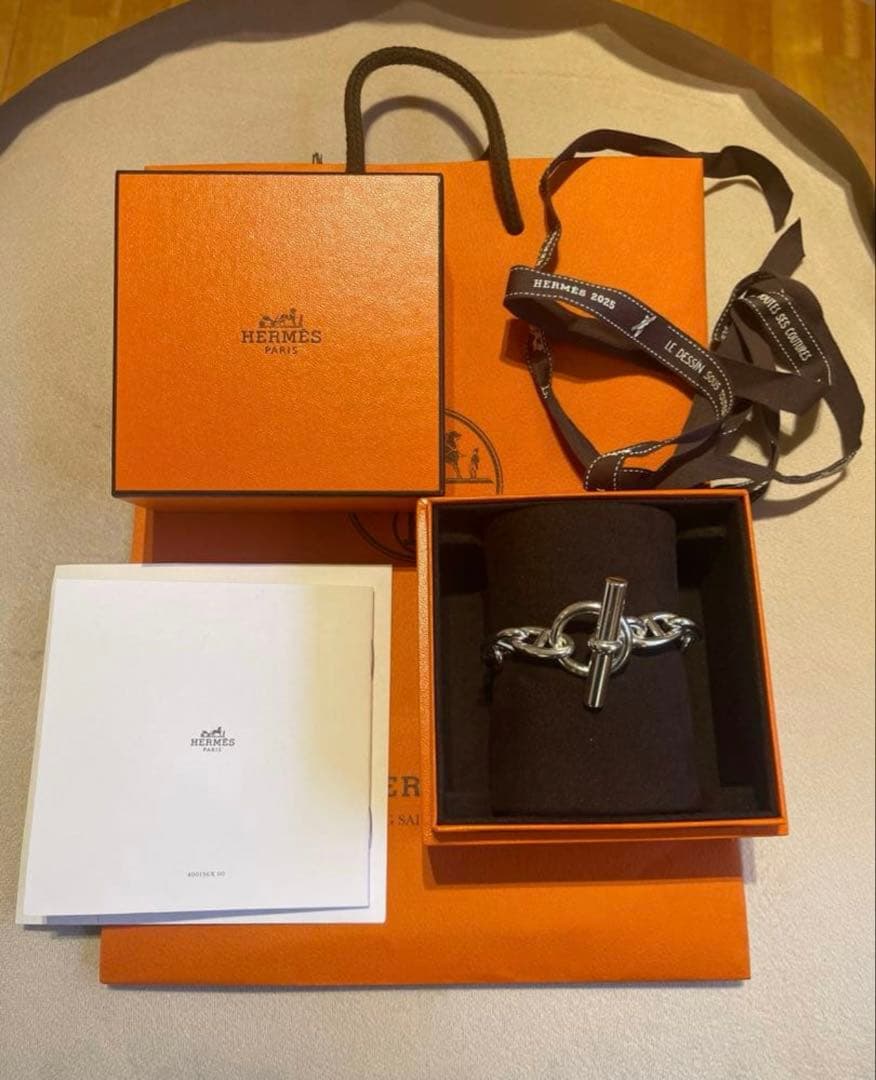 e*y様 HERMES エルメス シェーヌダンクル ブレスレットGM 11コマ