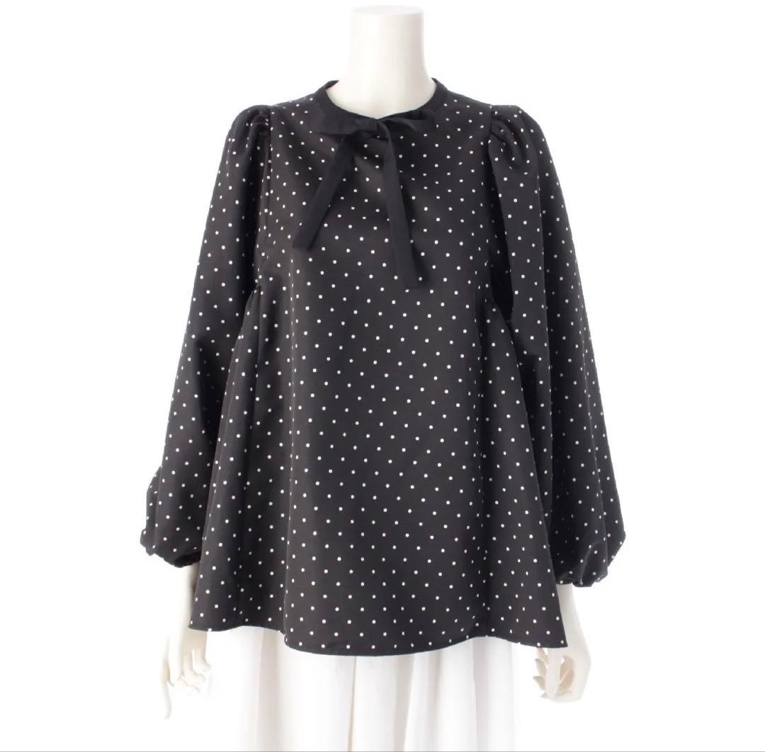 ヨリYori✨新品未使用ドットサイドギャザーブラウス